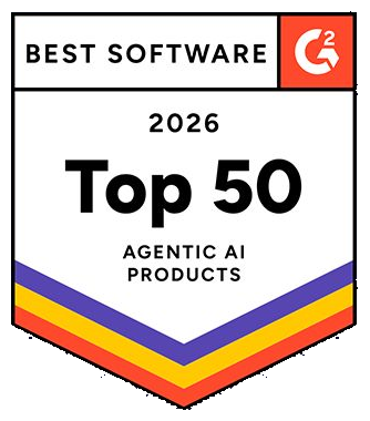 G2 Best Software 2026 Top 50 Agentic AI Products badge