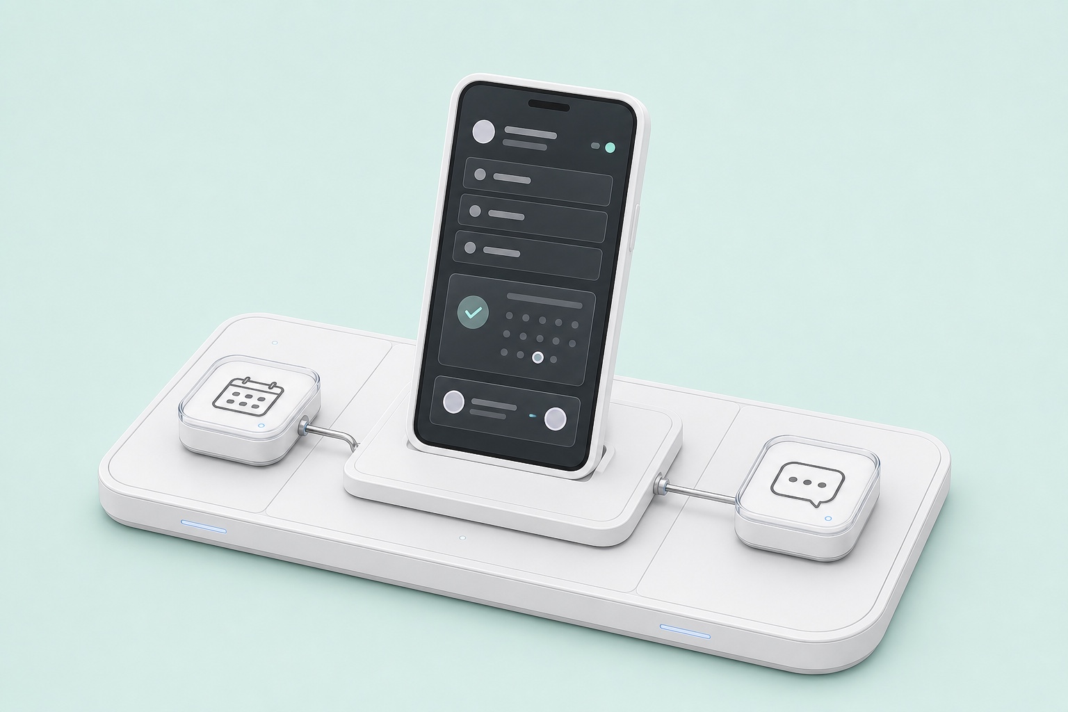 ONE LOOP Kontakt- und Terminprozess auf einem Smartphone