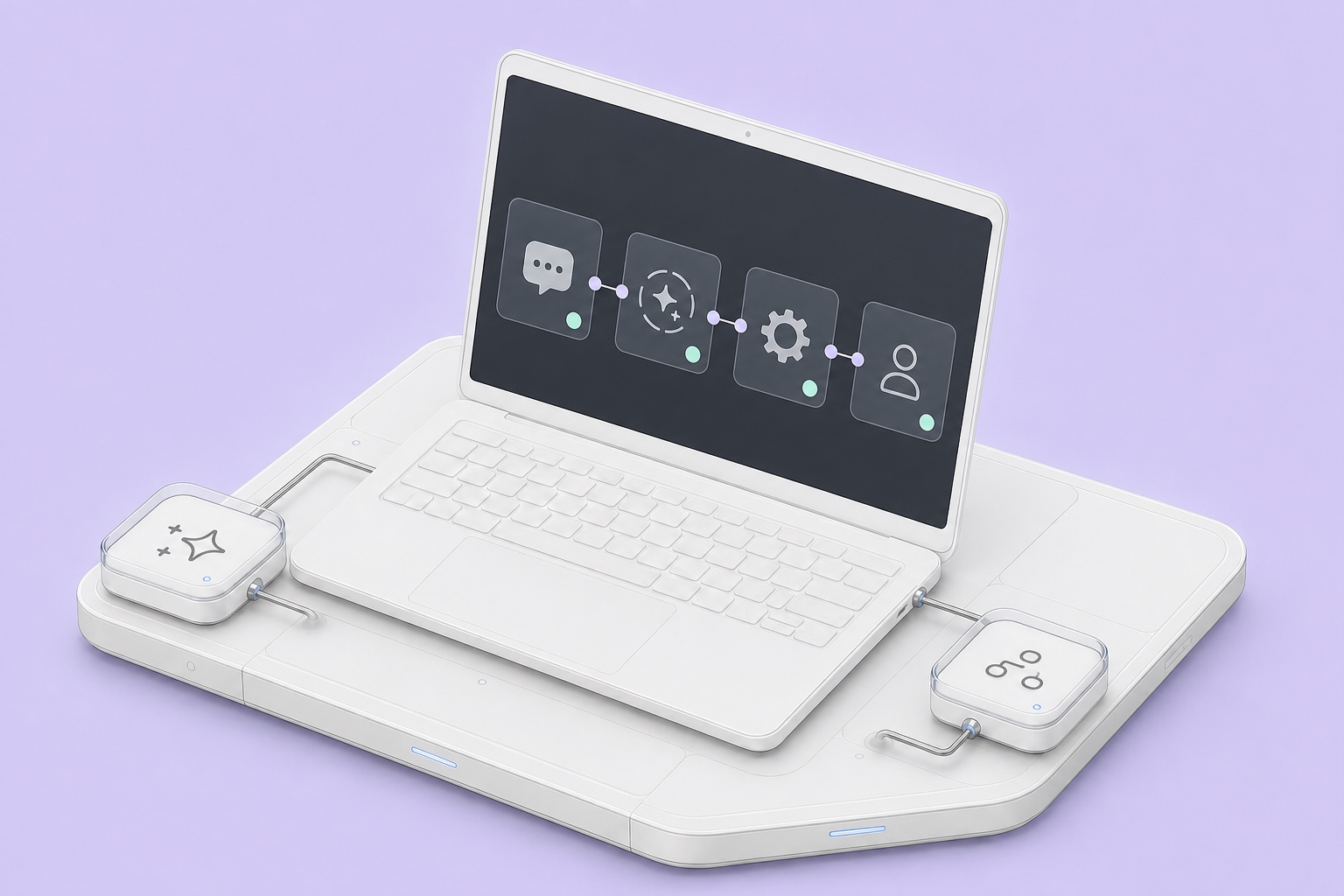 ONE LOOP Smartphone mit AI-gestütztem Chat und automatisierter Terminbuchung