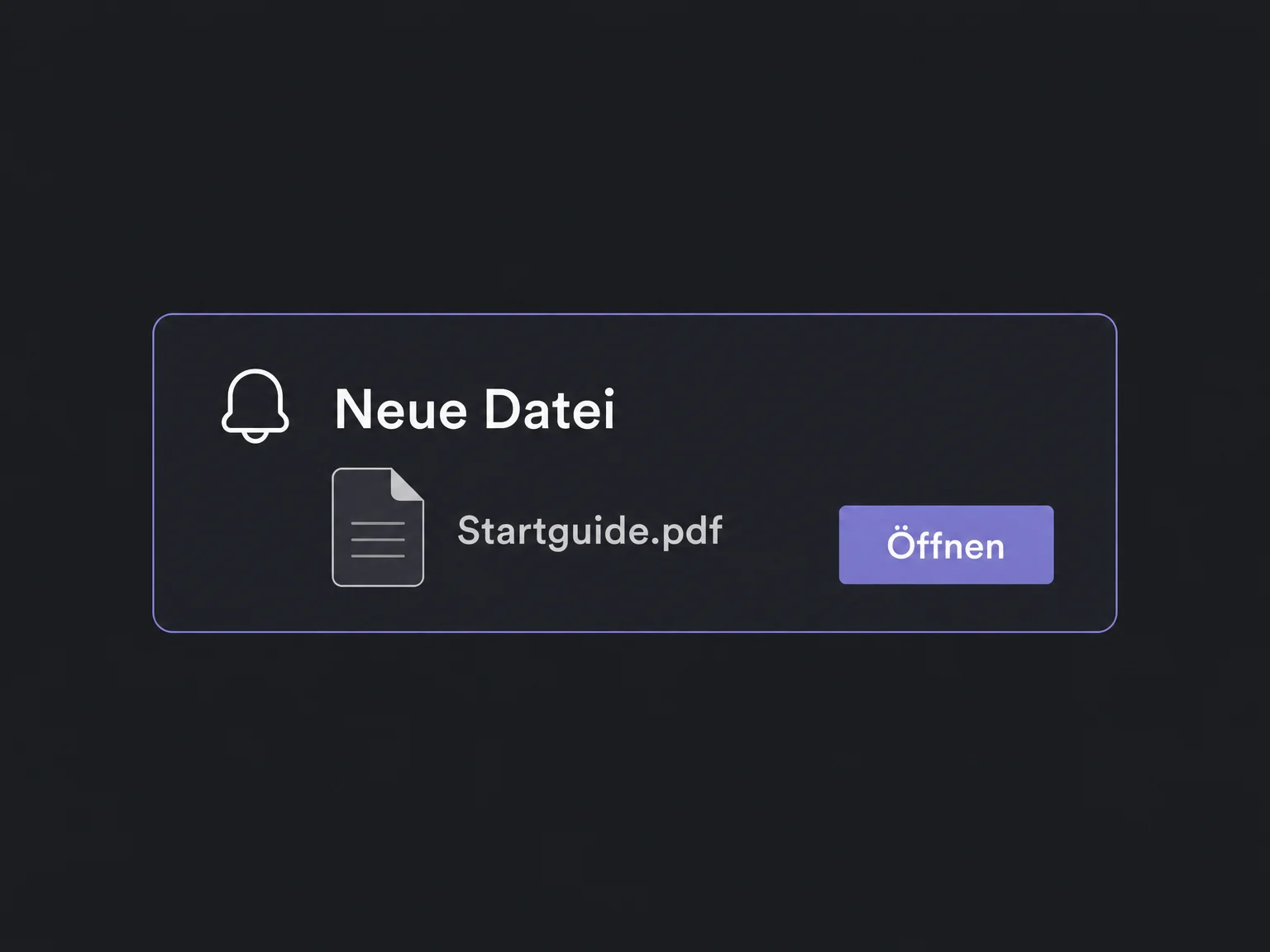 Ein Hinweis im Kundenportal führt zu einer neu freigegebenen Beispieldatei.