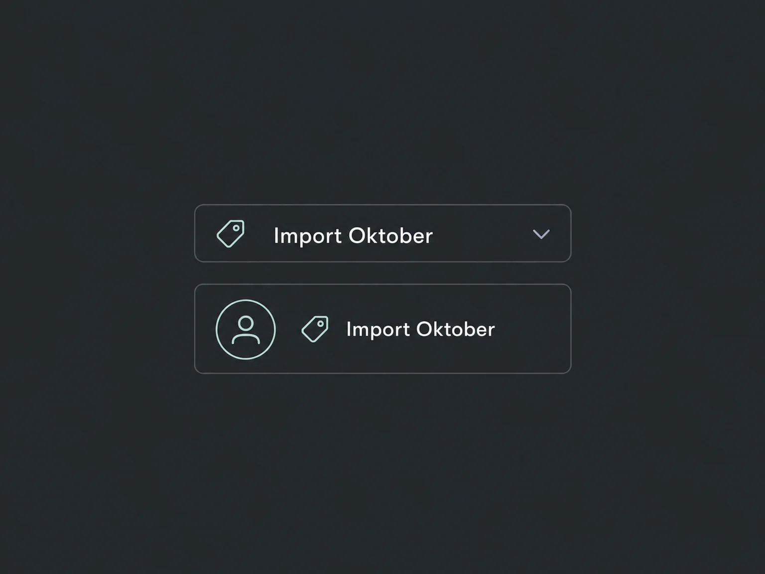 Ein Kontakt mit dem Import-Tag Oktober wird über denselben Tag-Filter wiedergefunden.