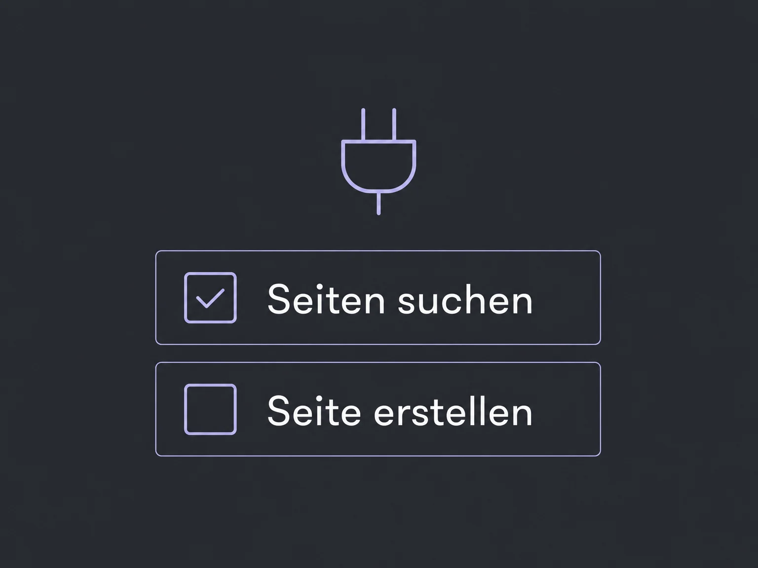 Beispiel einer gezielten Werkzeugauswahl für eine eingerichtete App-Verbindung.