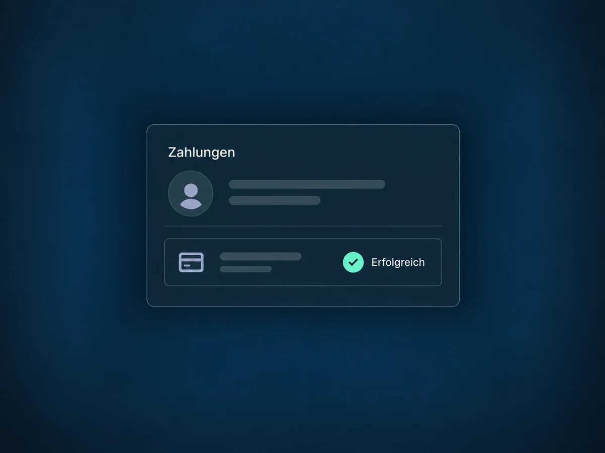 Das Kontaktprofil zeigt eine zugeordnete Zahlung mit dem Status Erfolgreich.