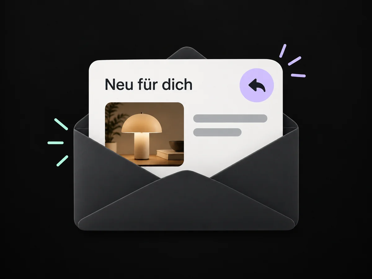 Beispiel: Eine hilfreiche Produkt-E-Mail lädt zur Rückmeldung ein.