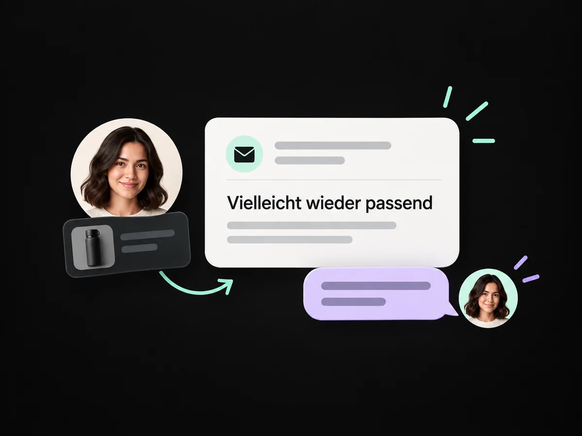 Beispiel: Ein passender Anlass öffnet den Kontakt zu einem früheren Kunden.