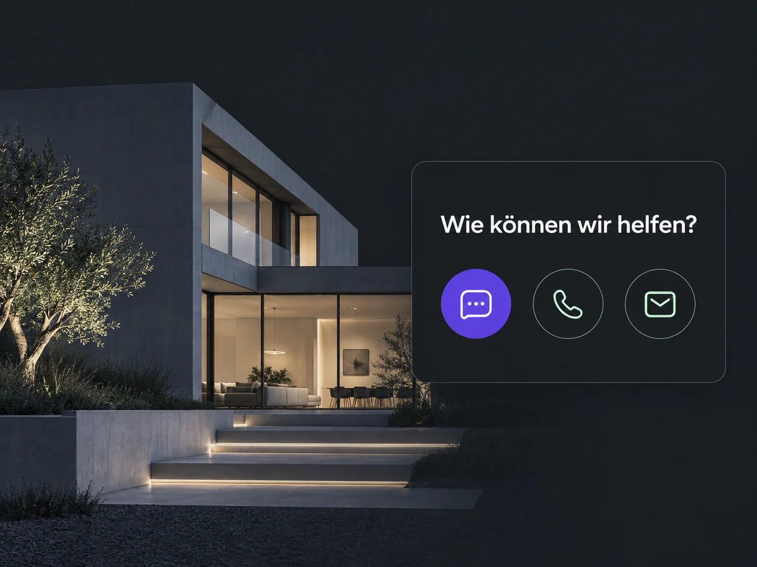 Beispiel: Wie können wir helfen?.