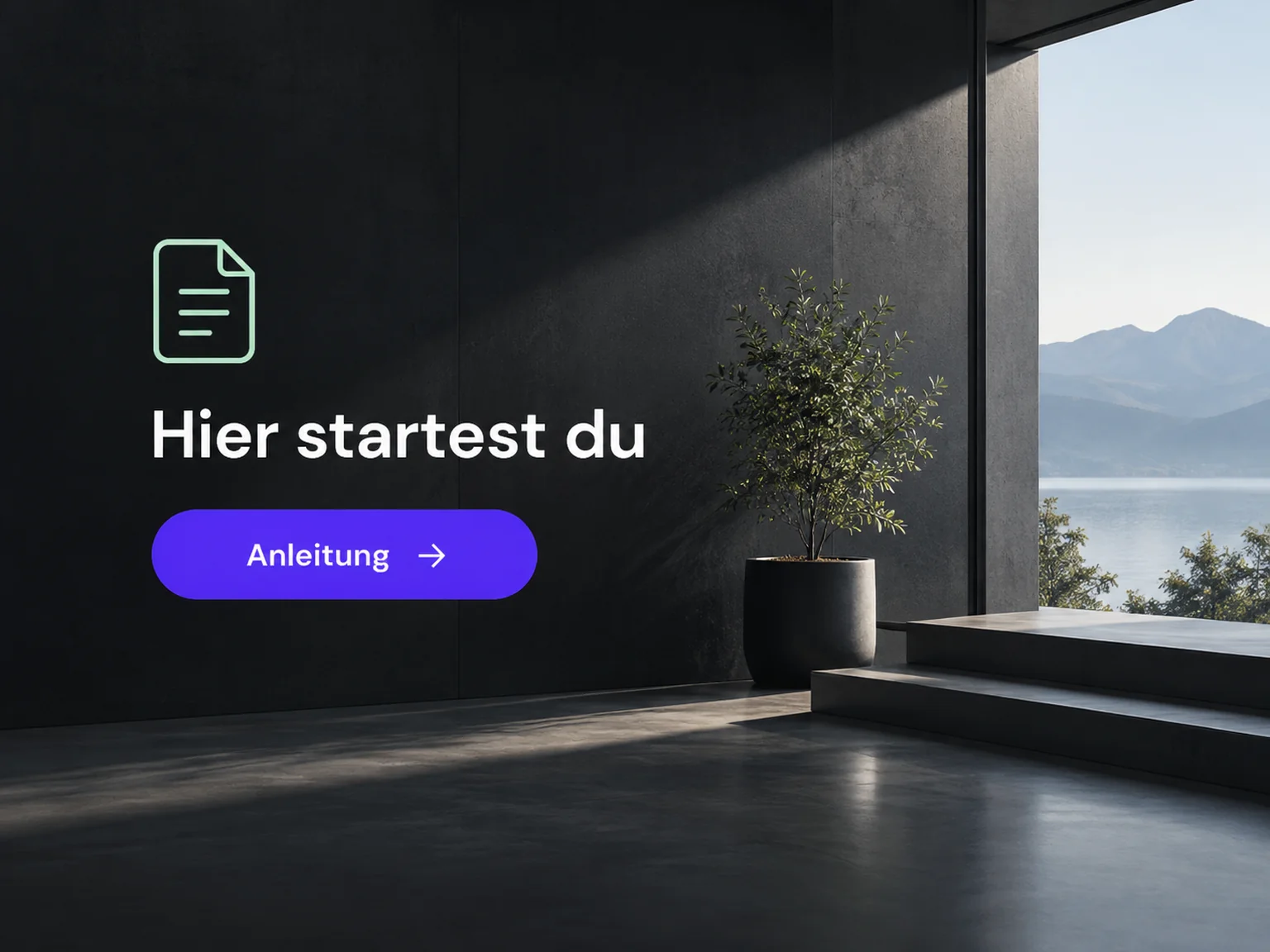 Beispiel: Hier startest du → Anleitung.